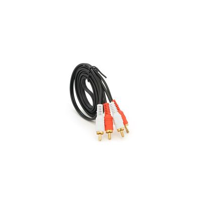 Кабель мультимедійний 2xRCA M to 2xRCA M 1.5m black Voltronic (YT-2хRCA(M)/2хRCA(M)-1.5)