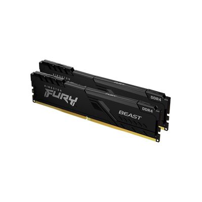 Модуль пам'яті для комп'ютера DDR4 32GB (2x16GB) 3200 MHz Beast Black Kingston Fury (ex.HyperX) (KF432C16BB1K2/32WP)