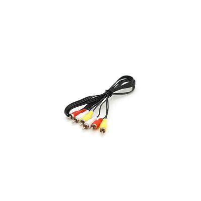 Кабель мультимедійний 3xRCA M to 3xRCA M 1.0m black Voltronic (YT-3хRCA(M)/3хRCA(M)-1.0)