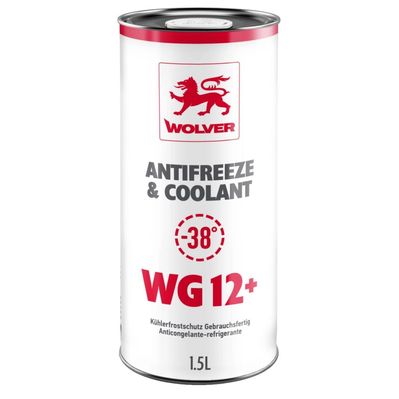 Антифриз Wolver WG12+ червоний 1,5л