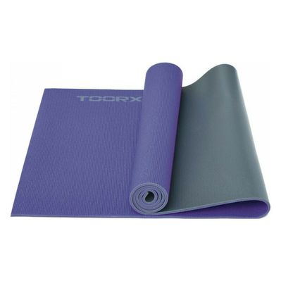 Килимок для йоги Toorx Yoga PVC 173 х 60 х 0,6 см Viola/Antracite (MAT-177) (931139)