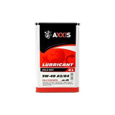 Моторна олива AXXIS 5W-40 A3/B4 Gold Sint 4л (AX-2025)