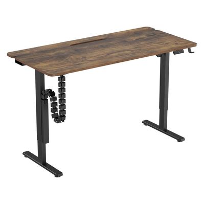 Комп'ютерний стіл OfficePro з електрорегулюванням висоти 1500 x 720 мм Dark Wood/Black (ODE1575DW)