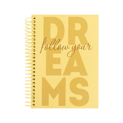 Блокнот Axent на спіралі А5 120 аркушів, клітинка, тверда обкладинка, Dreams (8464-4-A)