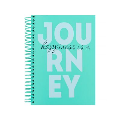 Блокнот Axent на спіралі А5 120 аркушів, клітинка, тверда обкладинка, Journey (8464-3-A)