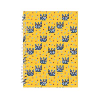 Блокнот Axent на спіралі А5 96 аркушів, клітинка, тверда обкладинка №24 (8032-24-A)