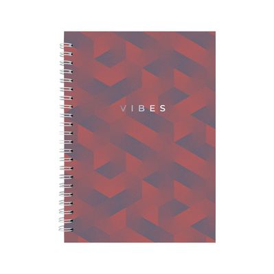 Блокнот Axent на спіралі А5 96 аркушів, клітинка, тверда обкладинка №27 (8032-27-A)