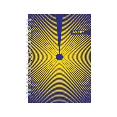 Блокнот Axent на спіралі А5 96 аркушів, клітинка, тверда обкладинка №31 (8032-31-A)