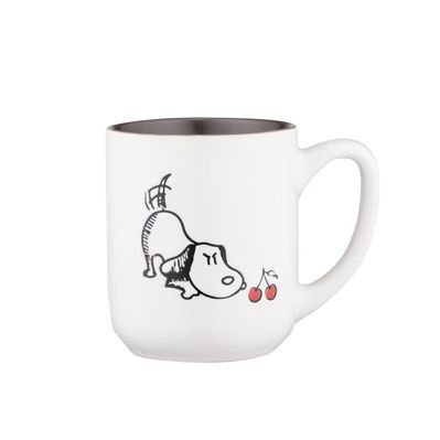 Чашка Ardesto Dog, 380мл, кераміка, біло-сірий (AR3057)