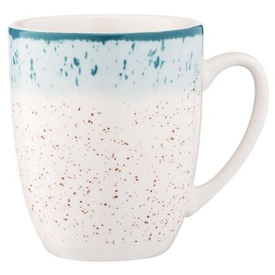 Чашка Ardesto Siena, 360мл, порцеляна, біло-блакитний (AR2936SWB)