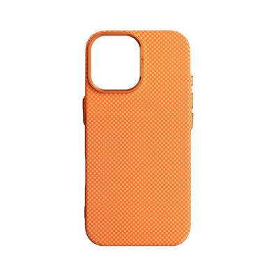 Чохол до мобільного телефона Armorstandart LikeCarbon2 MagCase Apple iPhone 17 Kevlar Orange (ARM88614)