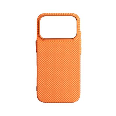 Чохол до мобільного телефона Armorstandart LikeCarbon2 MagCase Apple iPhone 17 Pro Kevlar Orange (ARM88556)