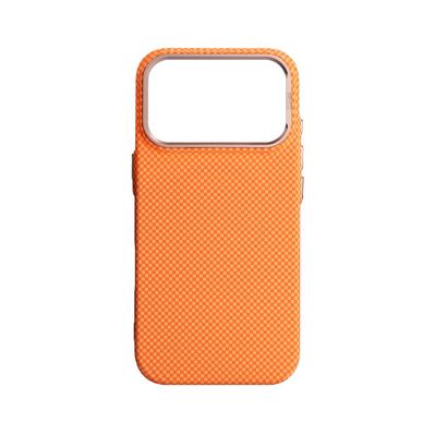 Чохол до мобільного телефона Armorstandart LikeCarbon2 SE MagCase Apple iPhone 17 Pro Kevlar Orange Rose Gold (ARM89168)