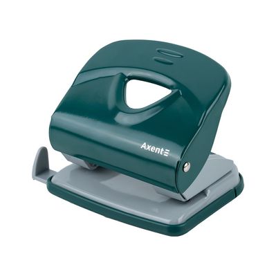 Діркопробивач Axent Exakt-2 металевий, 30арк, Earth colors зелений (3930-30-A)