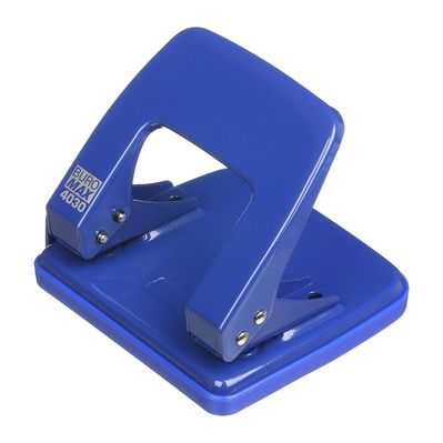 Діркопробивач Buromax металевий, до 25 аркушів, 122 х 108 х 54 мм, синій (BM.4030-02)