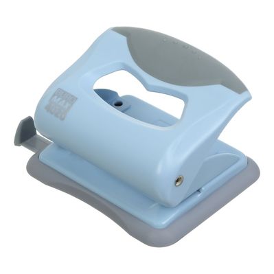 Діркопробивач Buromax пластиковий PASTEL, до 20 аркушів, 125 х 95 х 65 мм, блакитний (BM.4020-14)