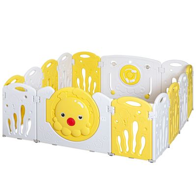 Дитячий манеж Mealux Kraken Yellow (KD-C121 Yellow)