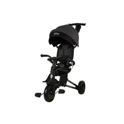 Дитячий велосипед QPlay Nova складаний триколісний Ultimate Black (S700-16NovaEvaUB)