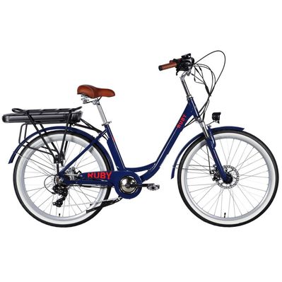 Електровелосипед Dorozhnik 26" eRUBY DD FR рама-17" 48B 15А*г 500Вт 2026 темно-синій (ELB-D-26-302)