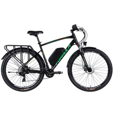 Електровелосипед Formula eCURSOR MAN AM DD 29" 21" 48B 17.5А*г 500Вт 2026 чорно-зелений (ELB-FR-29-248)