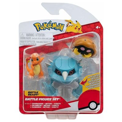 Фігурка Pokemon набір W17 - Кабуто, Чармандер, Метанг (PKW3052)
