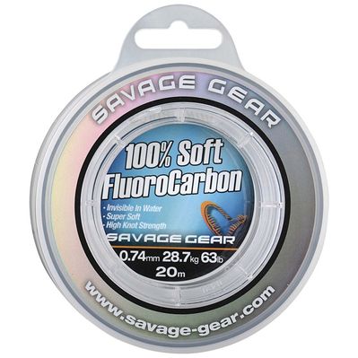 Флюорокарбон Savage Gear Soft Fluorocarbon 15m 1.0mm 50.5kg Clear (1854.22.39)