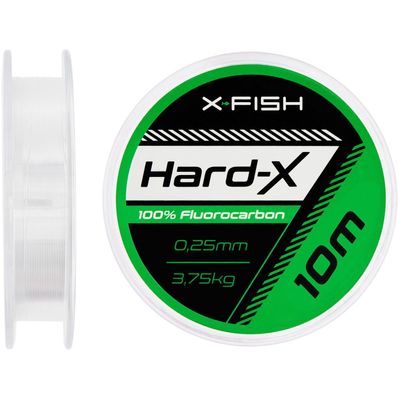 Флюорокарбон X-Fish Hard-X 10m (clear) 0.25mm 3.75kg (1917.03.68)