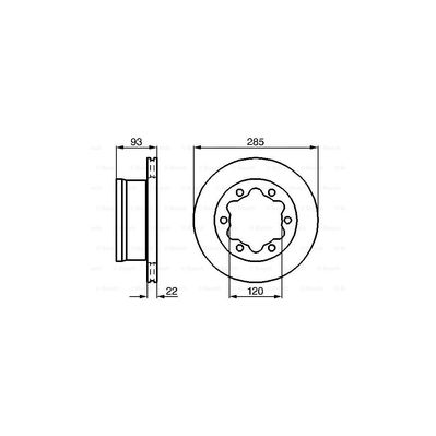 Гальмівний диск Bosch 0 986 478 555