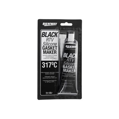 Герметик автомобільний Runway Black RTV Silicone 85 г (RW8501)