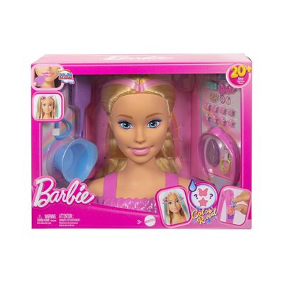 Ігровий набір Barbie Лялька-манекен для зачісок "Кольорове перевтілення" Barbie з аксесуарами (JFG81)