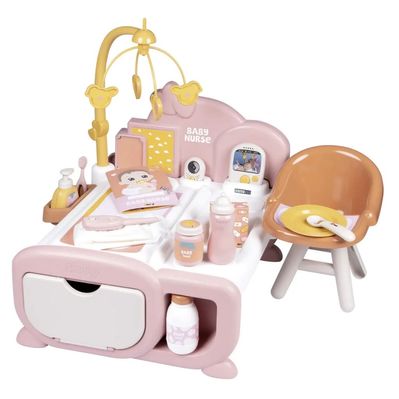 Ігровий набір Smoby Ігровий центр Бебi Ньорс. Терракотова пудра. Дитяча кімната зі звук. ефектами та аксесуарами (7600220393)