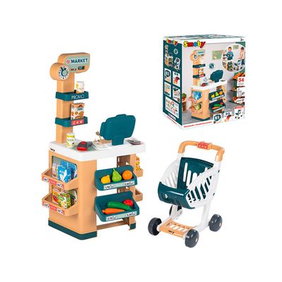Ігровий набір Smoby Інтерактивний маркет з візком, звук. ефектом, аксесуарами 48,9 х 38,5 х 89,6 см (350238)