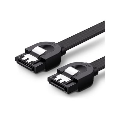 Кабель для передачі даних SATA 3 Data Cable 0.5m US217 Black Ugreen (30796)