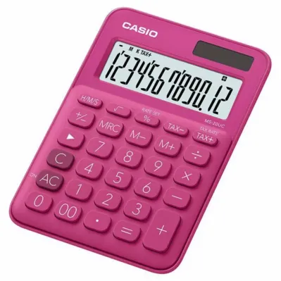 Калькулятор Casio MS-20UC-RD-W-EC, червоний (CALC-CAS-MS-20UC-RD)
