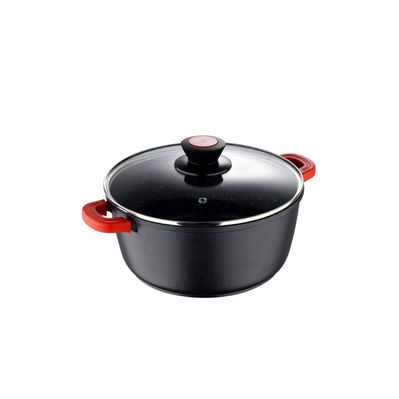 Каструля Bergner Chroma, з кришкою 24 см, 5 л (BG-30115-BK)
