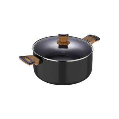 Каструля Bergner Earth black, з кришкою 20 см, 2.5 л (BG-32035-BK)
