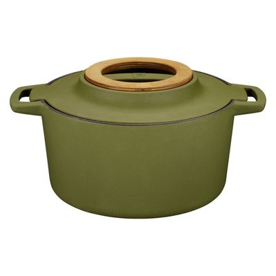 Каструля Fiskars Norden Limited Colour Edition чавунна 4 л колір кропива (1071128)