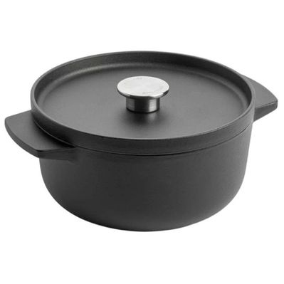 Каструля KitchenAid Matte Oven-to-table, чавунна з кришкою 3,3 л, чорна (CC004899-001)