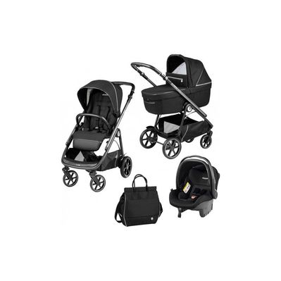 Коляска Peg-Perego 3 в 1 Veloce Black Shine Lounge (PACK-VEL31LG000005)