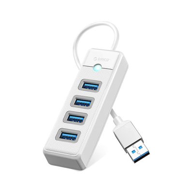 Концентратор Orico USB 3.0 to 4xUSB 3.0 0.15m white (CA914869)