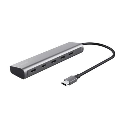 Концентратор Trust USB-C to 5xUSB-C aluminium 0.1m grey (25136_TRUST)