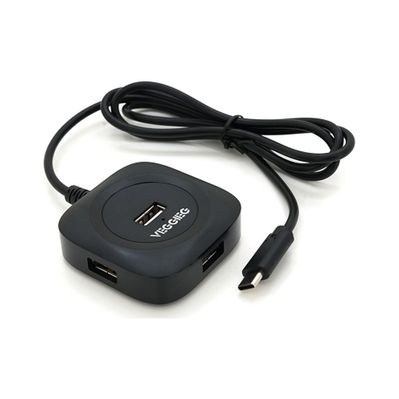 Концентратор VEGGIEG USB-C 4xUSB 2.0 0.2m black (YT-TC-V-C240)