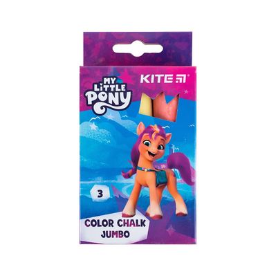 Крейда Kite кольорова Jumbo My Little Pony, 3 кольори (LP24-077)