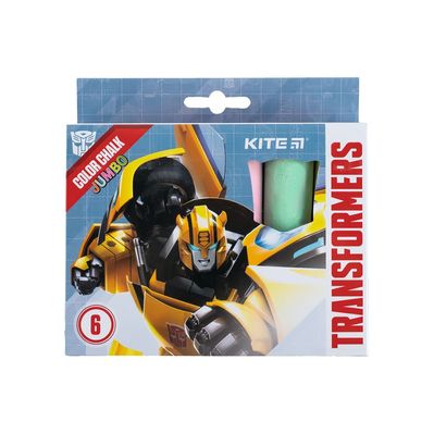 Крейда Kite кольорова Jumbo Transformers, 6 кольорів (TF24-073)