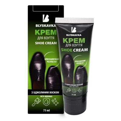 Крем для взуття Blyskavka З аплікатором Чорний 75 мл (4820055140270)