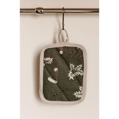 Кухонна прихватка Прованс Шапочки на зеленому 15х20 см (037918)