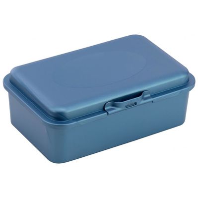 Ланч-бокс дитячий Economix SNACK 750 мл, синій метал (E98381)