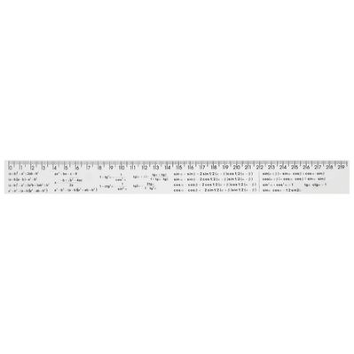 Лінійка Economix 30 см алгебраїчні формули, друкована (E81330-03)