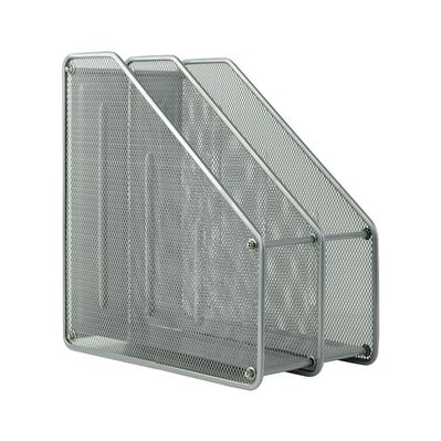 Лоток для паперів Axent вертикальний 2-в-1, металевий, срібний (2126-03-A)