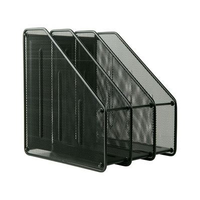 Лоток для паперів Axent вертикальний 3-в-1, металевий, чорний (2128-01-A)